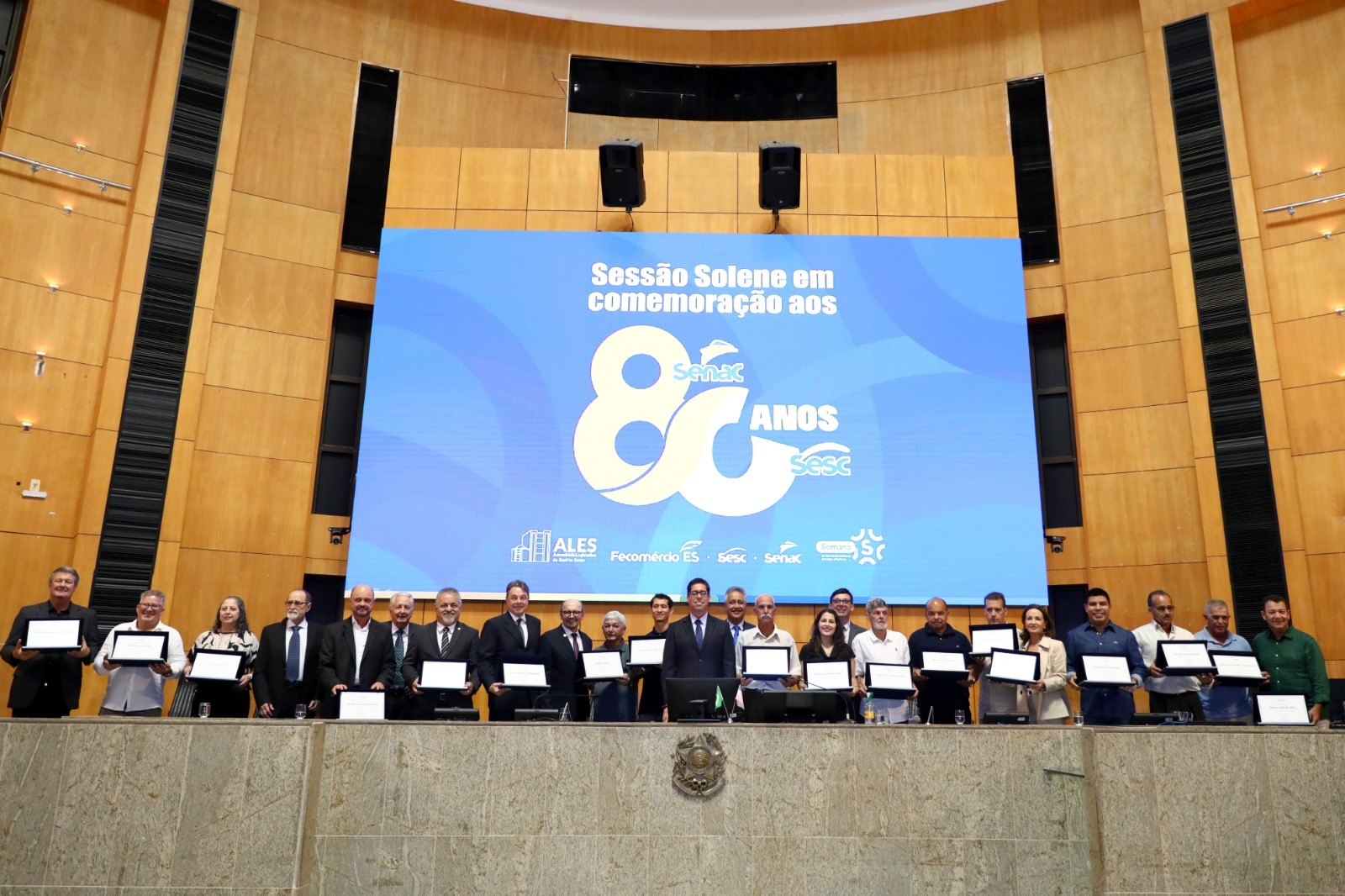 Sessão Solene na Assembleia Legislativa celebrou os 80 anos do Sesc e Senac