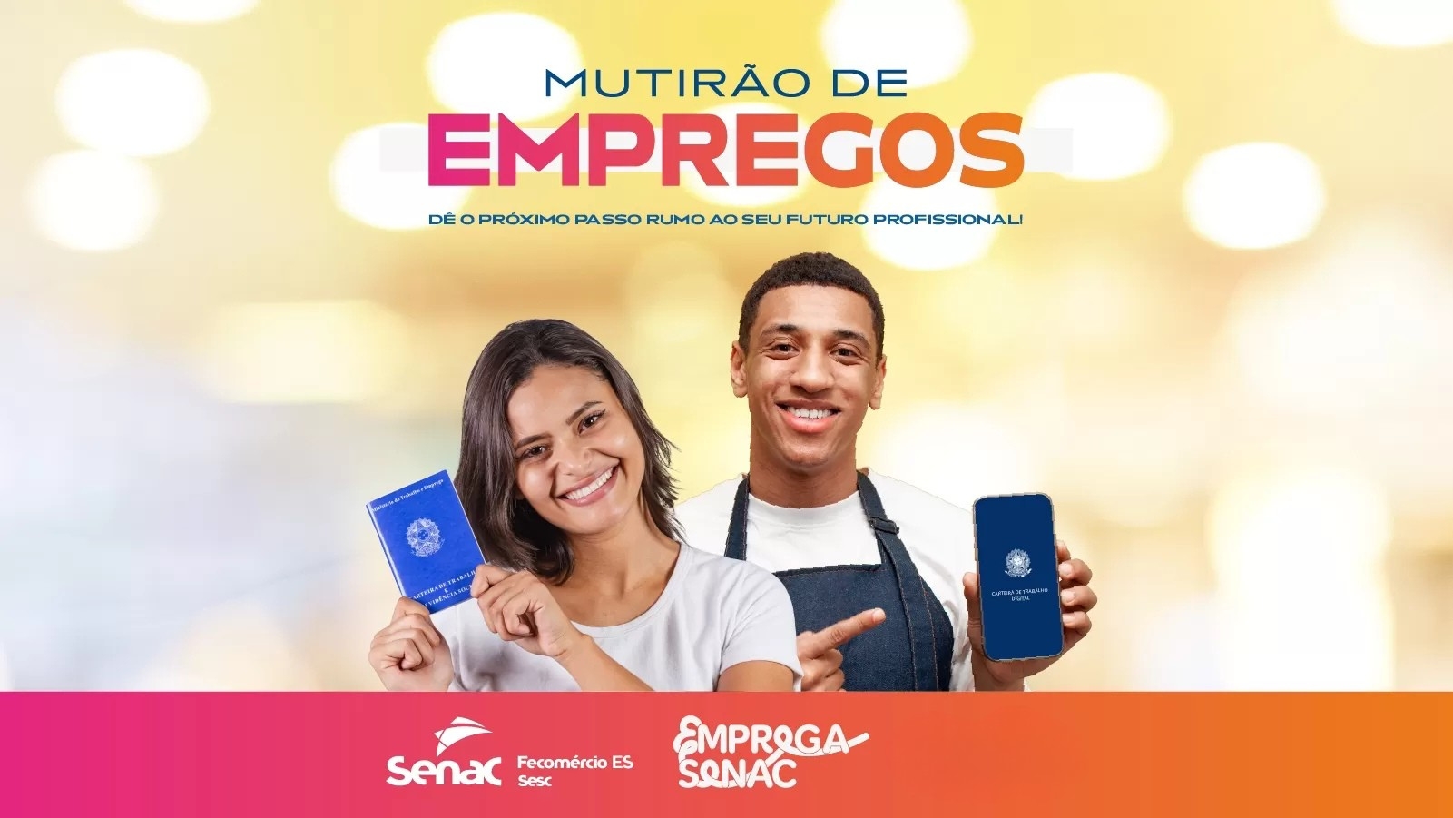 Promovido pelo Senac-ES, Mutirão de Empregos em São Gabriel da Palha vai ofertar 100 vagas no dia 18 de junho