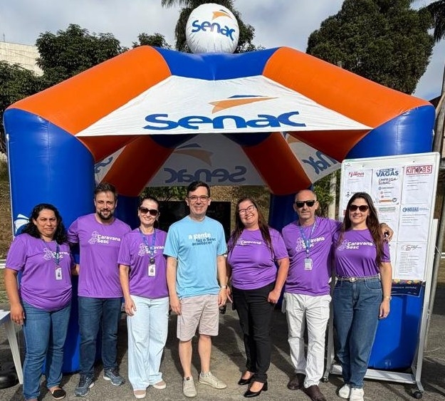 Senac de Aracruz participa da Caravana Sesc com ações de empregabilidade e tecnologia
