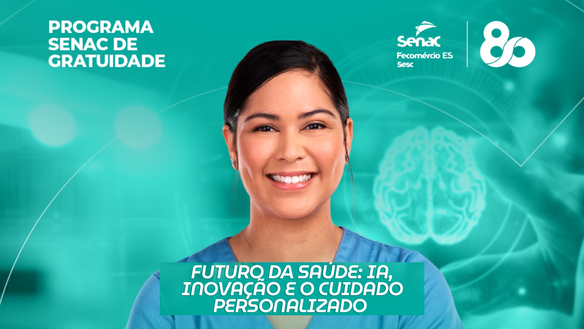 Senac-ES oferece curso gratuito sobre inteligência artificial e inovação aplicada à saúde
