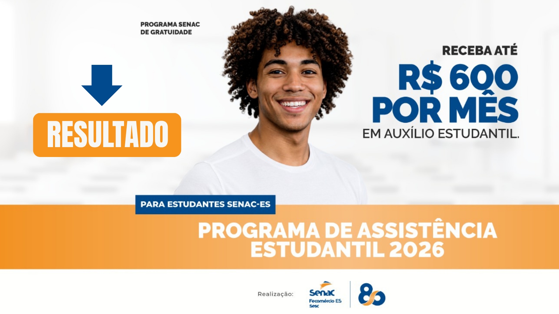 Senac-ES divulga resultado preliminar do Programa de Assistência Estudantil 2026