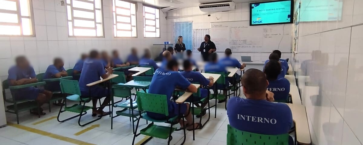 Internos do sistema prisional de São Mateus recebem palestra sobre o mundo corporativo