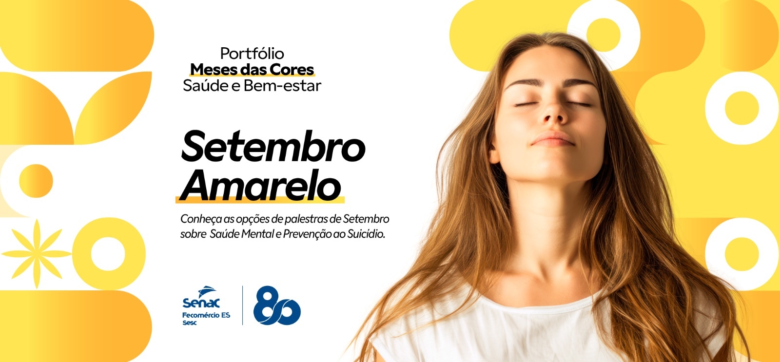 Setembro Amarelo: Senac-ES tem portfólio de palestras voltado às empresas com ações sobre saúde mental, autocuidado e empatia
