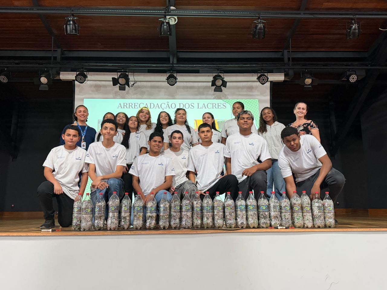 Alunos do curso de aprendizagem do Senac de Aracruz mobilizam comunidade e transformam lacres de alumínio em solidariedade