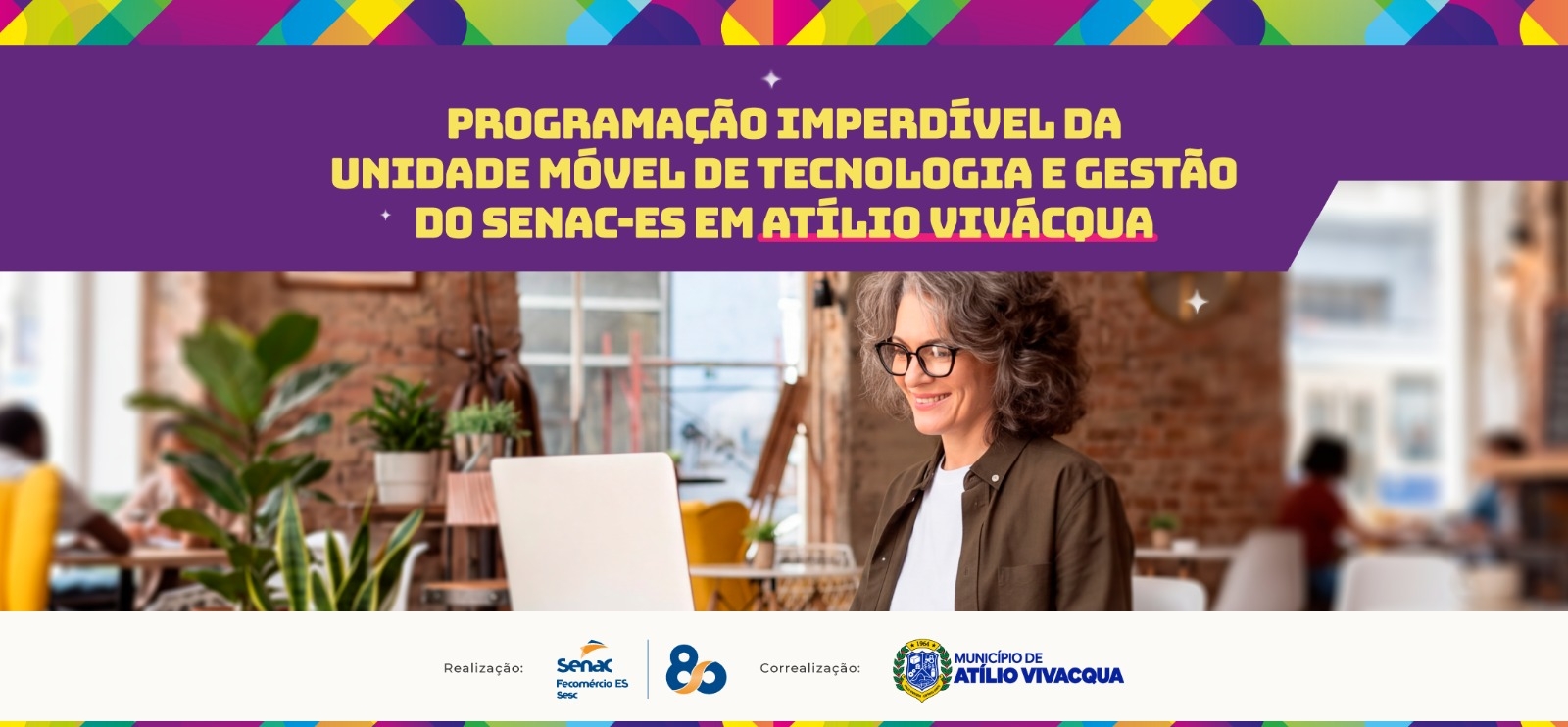 Pela primeira vez em Atílio Vivácqua, Unidade Móvel de Tecnologia e Gestão do Senac-ES ofertará 460 vagas para 17 cursos gratuitos
