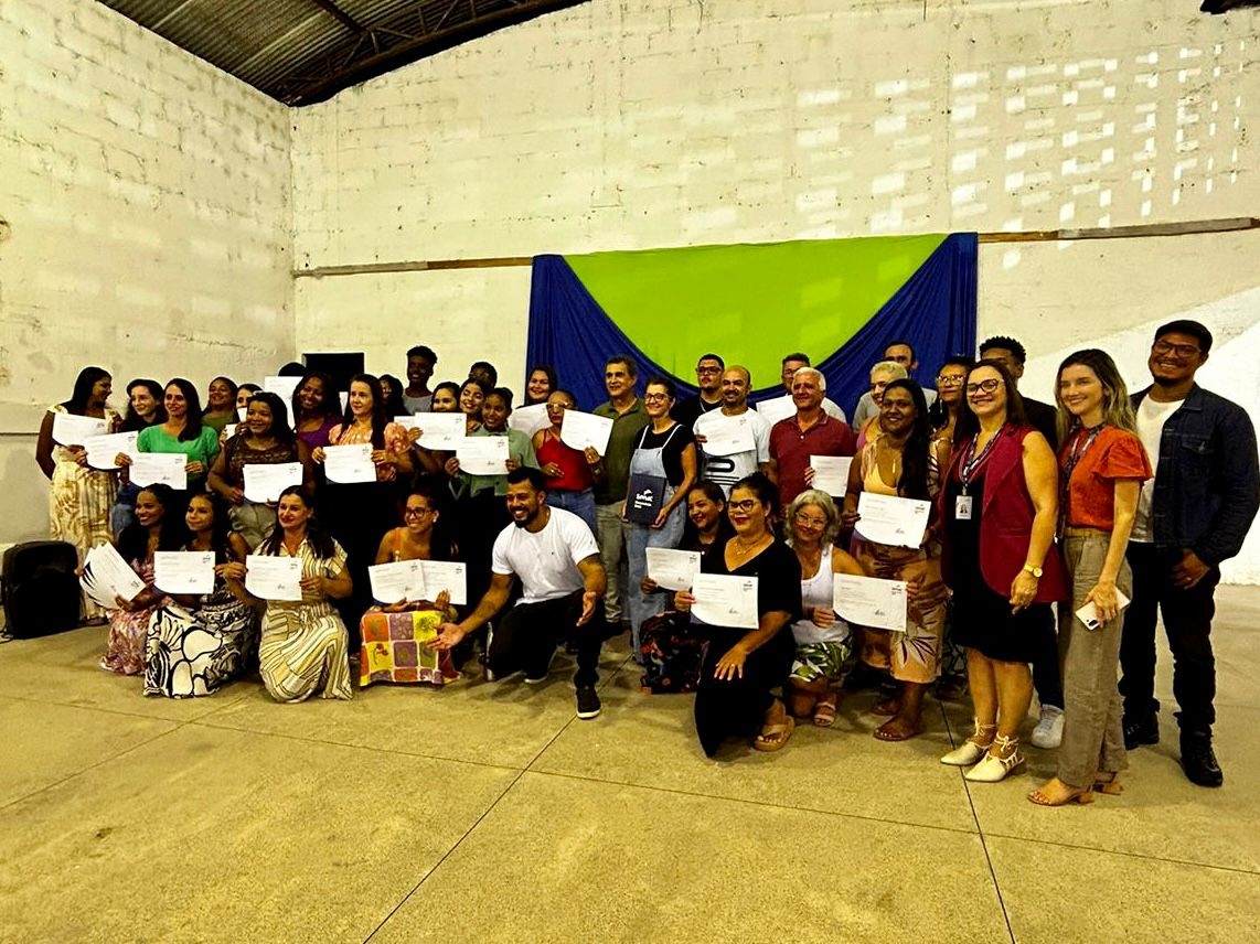 Senac-ES e Prefeitura de Jaguaré efetuam entrega de certificados para a comunidade local