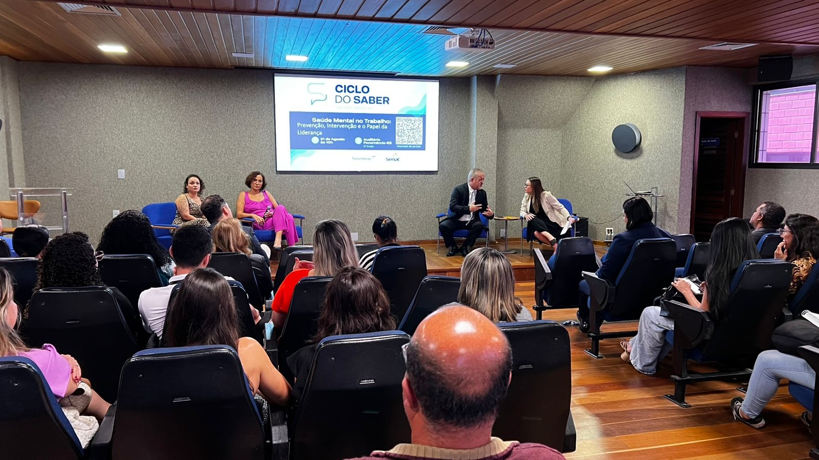 Ciclo do Saber - Saúde Mental: Sistema Fecomércio-ES promoveu mais uma edição do encontro que discutiu a saúde no ambiente do trabalho 