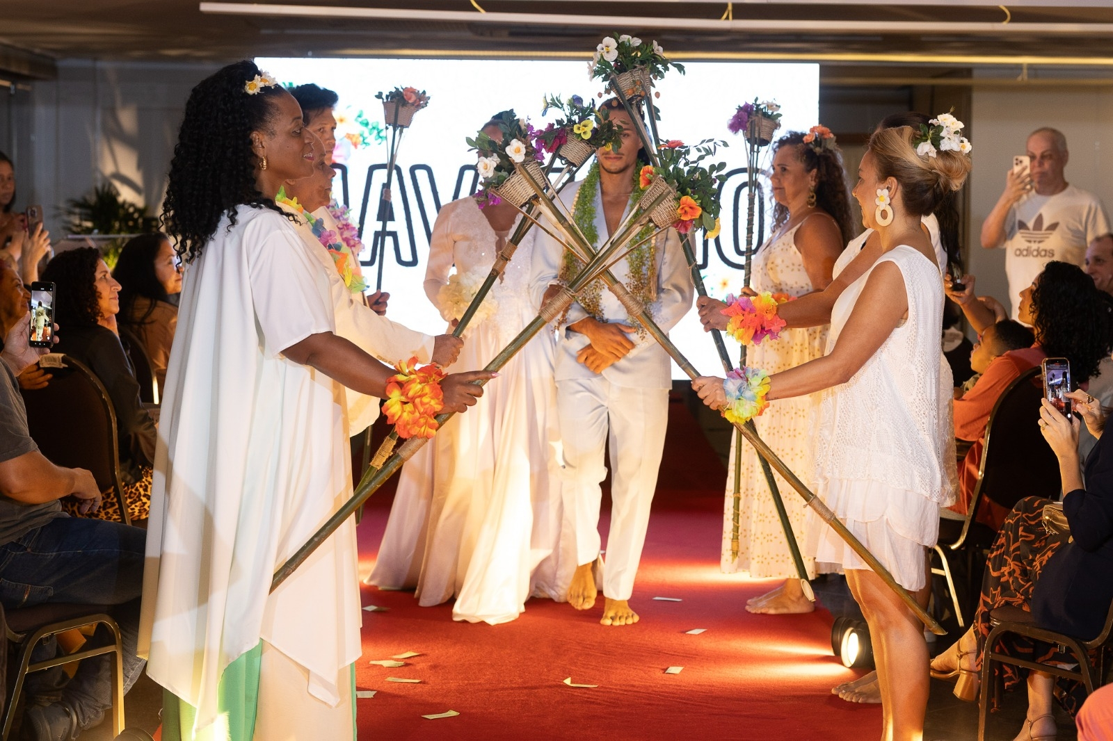 Projeto Integrador: estudantes do curso Técnico em Eventos do Hotel Escola Senac Ilha do Boi realizam desfile de casamento cultural 