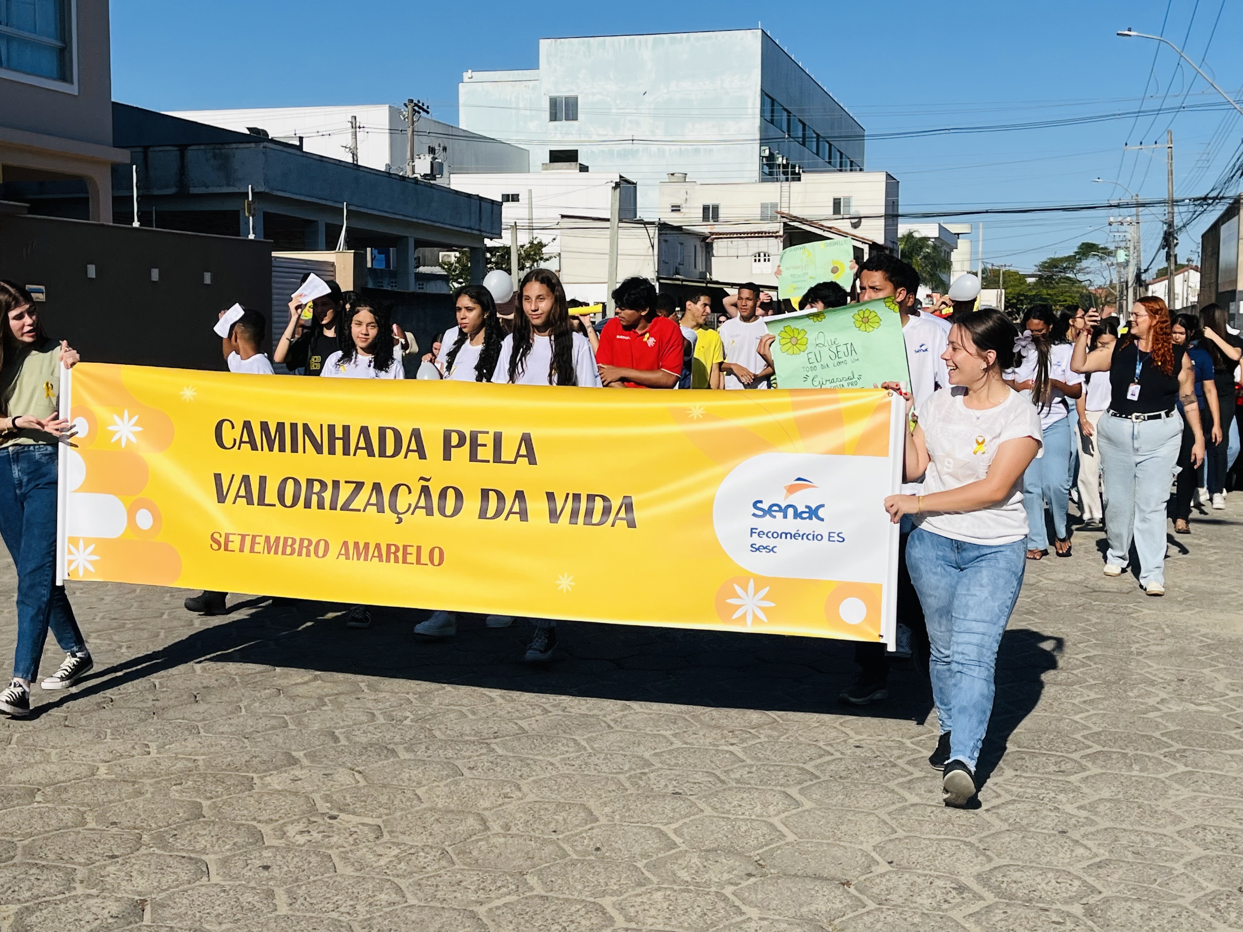 Com Caminhada Pela Vida, Senac de Linhares encerra ações educativas do Setembro Amarelo
