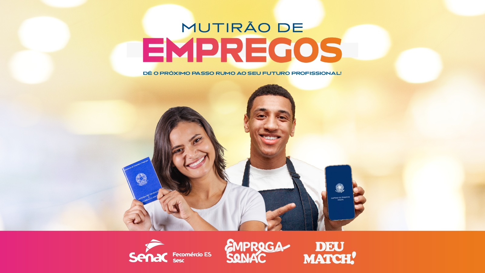 Emprega Senac chega a São Mateus e Santa Teresa com Mutirão de Empregos nesta quinta-feira (6)