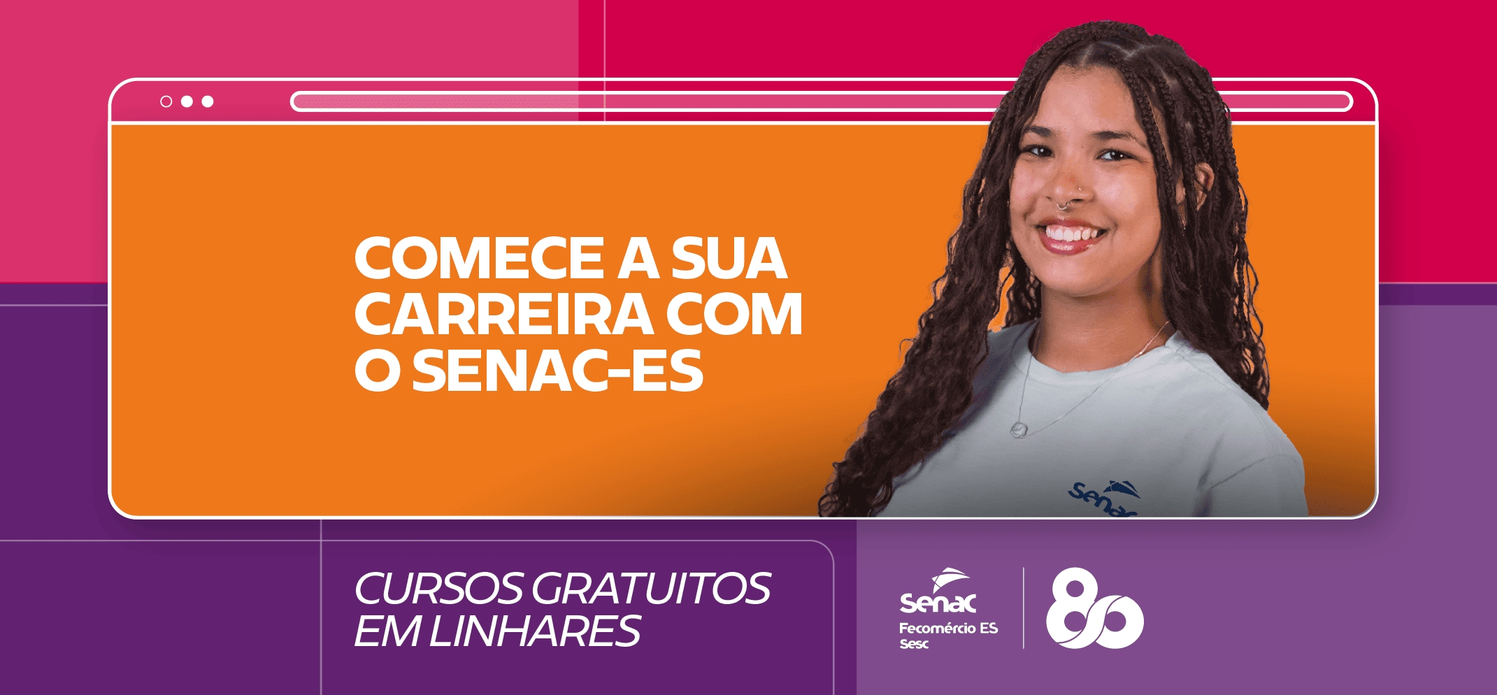 Senac de Linhares abre oportunidades em cursos nas áreas de beleza, tecnologia, moda e bem-estar